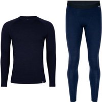 DANISH ENDURANCE Baselayer-Set Core Merino, Größe XXL in Blau