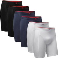 DANISH ENDURANCE Boxershorts Bamboo Extra Long Trunks, Größe XL in Blau