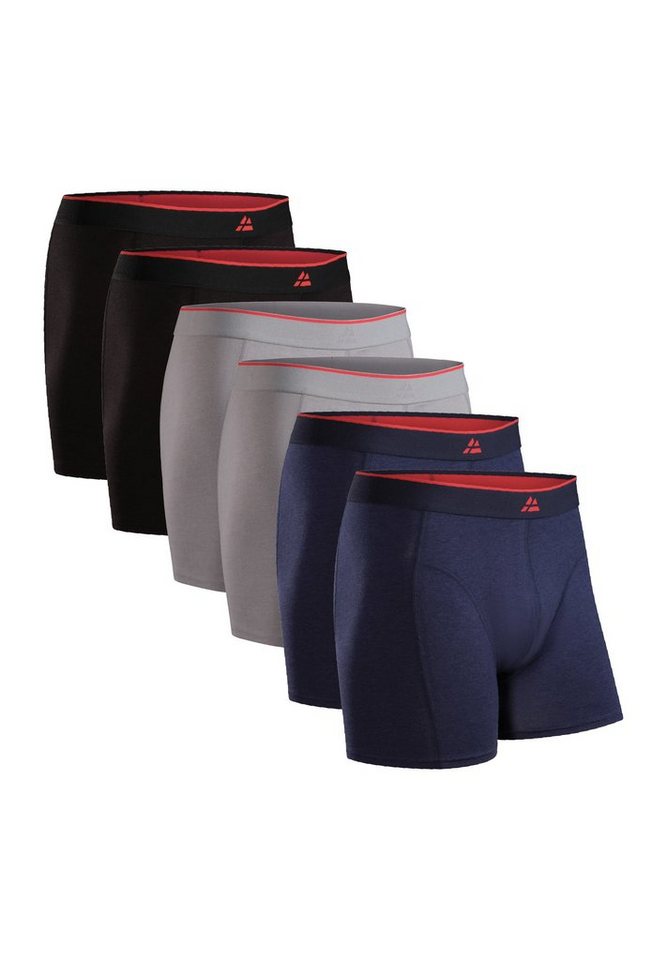 DANISH ENDURANCE Boxershorts Bamboo Trunks 6St Superweich mit elastischem Bund, Bambus Unterhosen für Herren – Bild 2 von 5