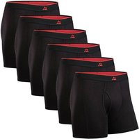 DANISH ENDURANCE Boxershorts Bamboo Trunks with fly, Größe 3XL in Schwarz