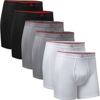 DANISH ENDURANCE Boxershorts Bamboo Trunks with fly, Größe XL in Grau