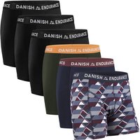 DANISH ENDURANCE Boxershorts Classic Trunks (6-St) aus weicher Baumwolle, enge Unterhose für Männer, ohne Zettel