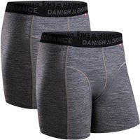 DANISH ENDURANCE Boxershorts Merino Trunks, Größe M in Grau