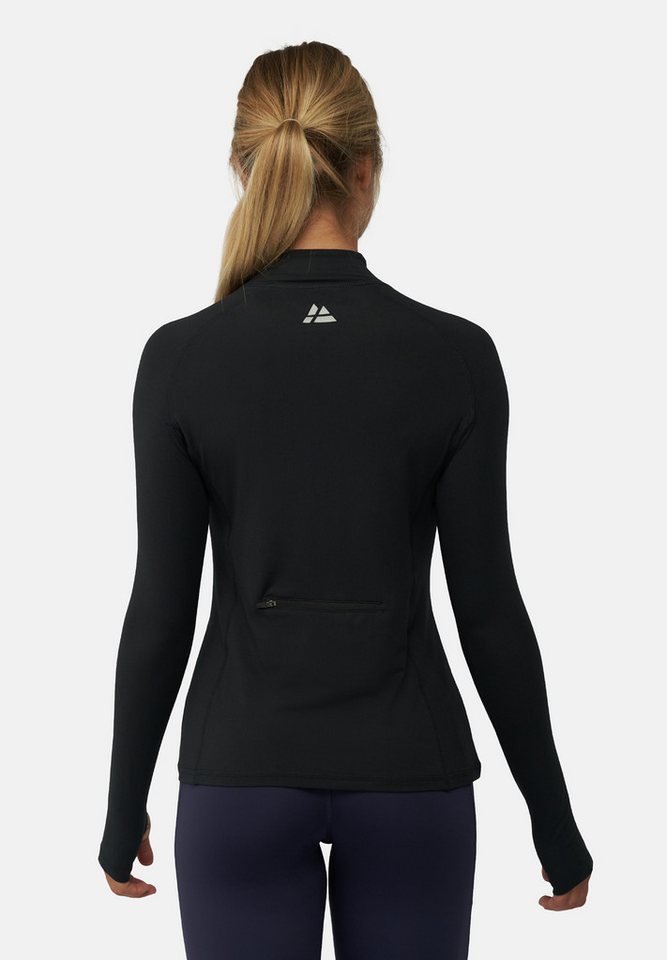 DANISH ENDURANCE Funktionsshirt Half Zip Damen Sport Funktionsshirt mit Dauemnloch & Reflexion, weich & leicht – Bild 4 von 5