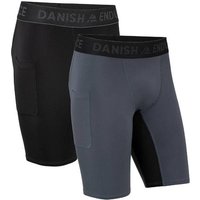 DANISH ENDURANCE Kurze Sporthose Power Compression, Größe XXL in Bunt