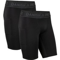 DANISH ENDURANCE Kurze Sporthose Power Compression, Größe XXL in Schwarz