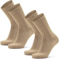 DANISH ENDURANCE Socken Alpaca Crew, Größe 43-47 in Beige