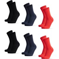 DANISH ENDURANCE Socken Bamboo Crew, Größe 39/42 in Rot