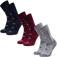 DANISH ENDURANCE Socken Classic Hiking Crew, Größe 43-47 in Rot
