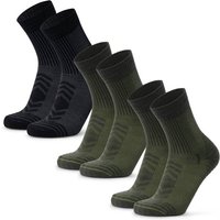 DANISH ENDURANCE Socken Light Hiking Crew, Größe 39/42 in Grün