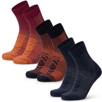 DANISH ENDURANCE Socken Light Hiking Crew, Größe 35/38 in Orange