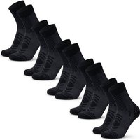 DANISH ENDURANCE Socken Light Hiking Crew, Größe 43-47 in Schwarz