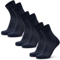 DANISH ENDURANCE Socken Light Hiking Crew, Größe 43-47 in Blau