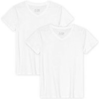 DANISH ENDURANCE T-Shirt Ease V-Neck, Größe M in Weiß