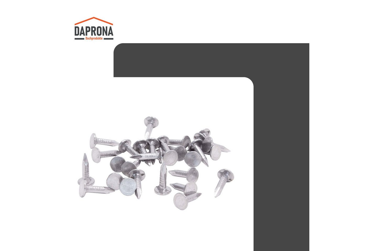 DAPRONA Dachschindeln Dachpappennägel, Dachpappstift, Pappnägel 15mm 2,5kg, Silber, Bitumenschindeln Zubehör für Gartenhaus, Carport – Bild 3 von 5