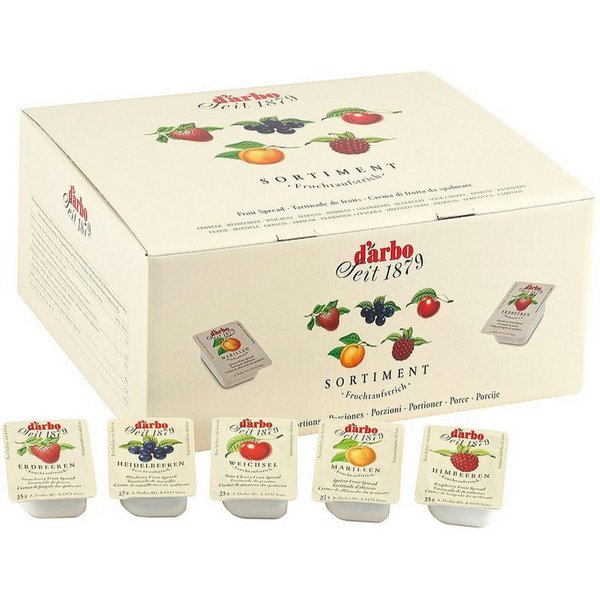 darbo Fruchtaufstrich, Darbo Fruchtaufstrich Konfitüre Mix Sortiment 100 Stück 2500g
