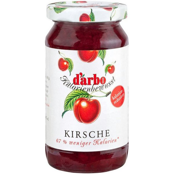 darbo Fruchtaufstrich, Darbo Kirsch Konfitüre mit Süßungsmitteln Kalorienbewusst 220g