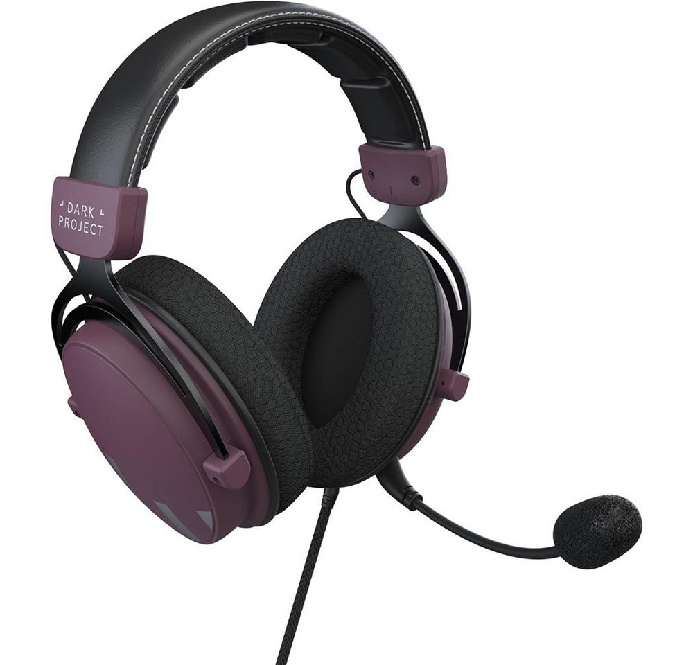 Dark Project One HS4 Wired Headset Gaming kompatibel mit PC PlayStation Xbox Gaming-Headset (Abnehmbares Richtmikrofon mit flexiblen Mikrofonarm) – Bild 2 von 5