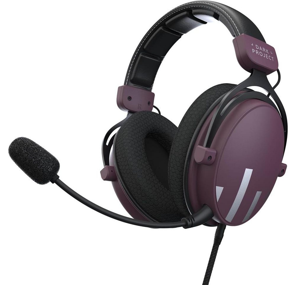 Dark Project One HS4 Wired Headset Gaming kompatibel mit PC PlayStation Xbox Gaming-Headset (Abnehmbares Richtmikrofon mit flexiblen Mikrofonarm) – Bild 5 von 5