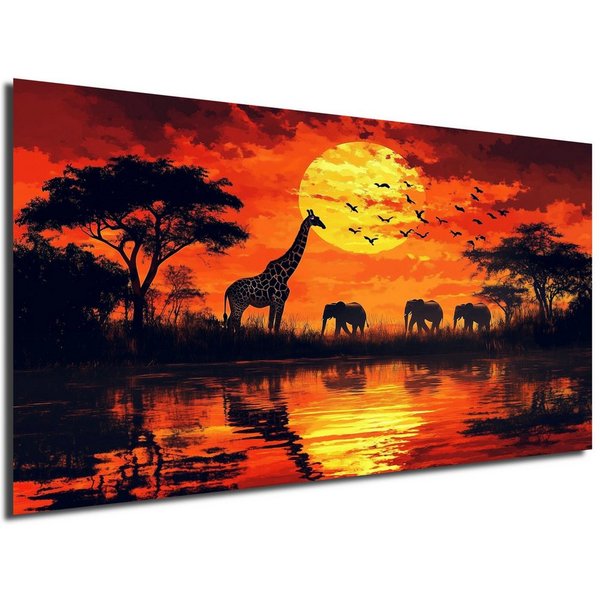 DARO Design Leinwandbild Modern Abstrakt Wandbilder XXL Wandbild Wand Deko Leinwand Bilder, 30x20cm