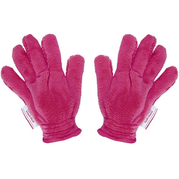 Das Blaue Wunder® SOFT Hand Staubhandschuh Mikrofasertuch (2er Set, Super Soft und Super Flauschig mit extra langen Fasern)