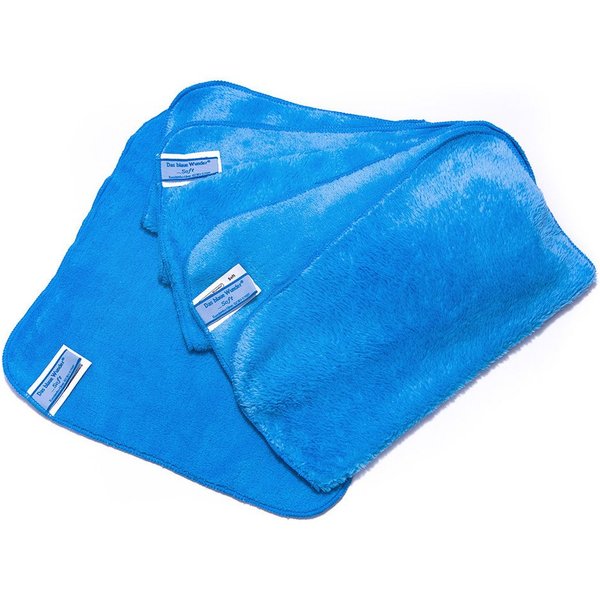 Das Blaue Wunder® SOFT Staubtuch Mikrofasertuch (6er-Set 28cm x 28cm, Super Soft und Super Flauschig mit extra langen Fasern)