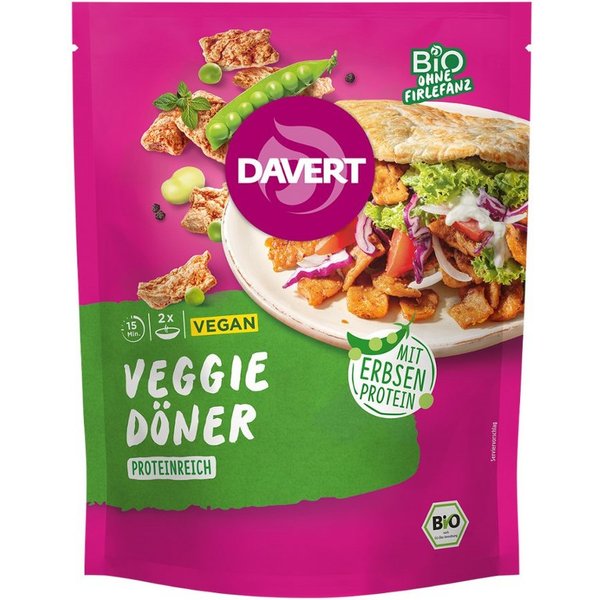 Davert Fertiggericht Veggie Döner - Erbsenprotein 68g