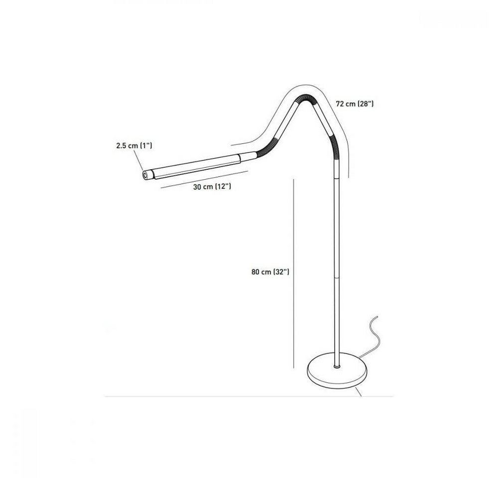 Daylight LED Arbeitsleuchte - Electra LED Stehlampe / Standleuchte (schwarz), Beleuchtung – Bild 4 von 5