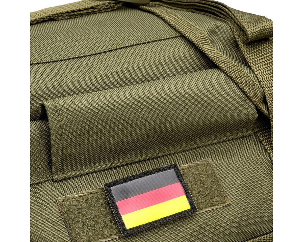 BWuM Daypack BWuM Bundeswehr Kampfrucksack Molle 65L + Patch & Flagge – Bild 3 von 4