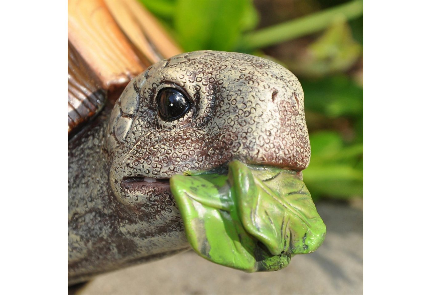 dazikemo Gartenfigur Dekofigur Gartenfigur Teichfigur Schildkröte – Bild 2 von 5