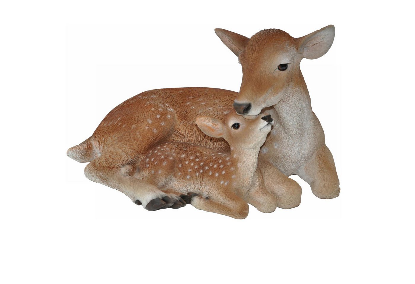 dazikemo Gartenfigur Gartenfigur Dekofigur Reh mit Rehkitz – Bild 4 von 5