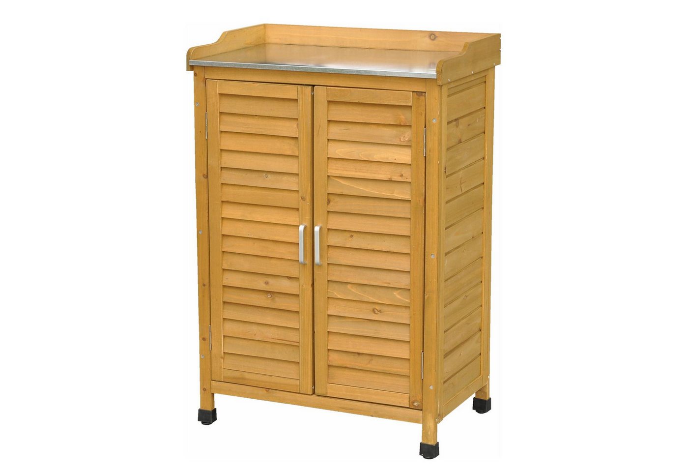 dazikemo Geräteschrank Gartenschrank braun – Bild 4 von 5