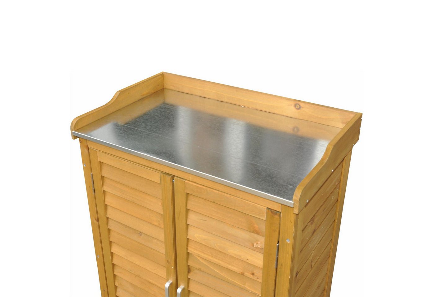 dazikemo Geräteschrank Gartenschrank braun – Bild 5 von 5