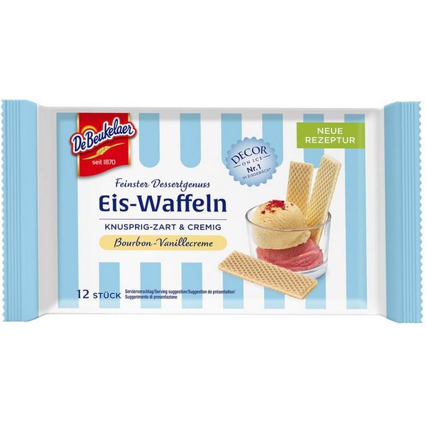 De Beukelaer Kekse, De Beukelaer Eis-Waffeln Bourbon-Vanillecreme Packung 50g