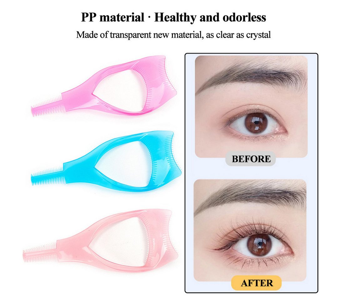 DEBAIJIA Mascara Wimpernschild, Wimpernbürste, Wimpernkamm, obere untere Wimpernhilfe – Bild 5 von 5