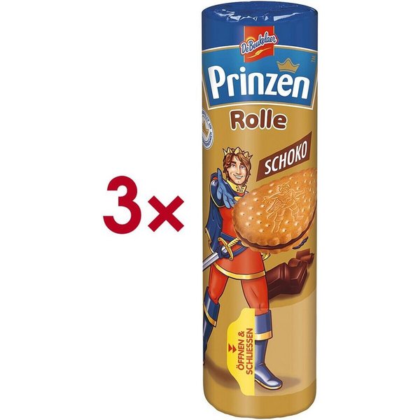 DeBeukelaer Kekse Prinzen Rolle Schoko, Doppelkekse 3x 400 g