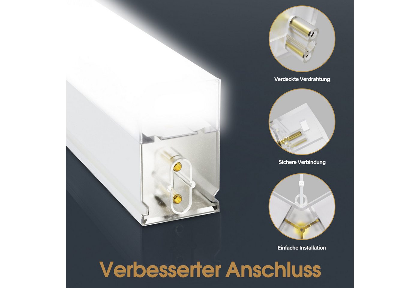 Barberpub Deckenleuchten BarberPub Hexagon Deckenleuchte LED Garage Light, LED wechselbar, Tageslichtweiß, 68970LM 6500K Hexagon LED Beleuchtung, 14 Grid – Bild 5 von 5
