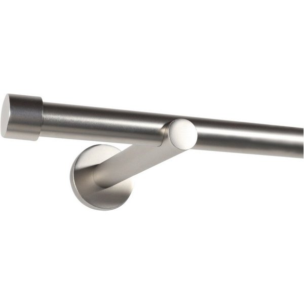 Deco-Raum Gardinenstange Trend, Ø 19 mm, 1-läufig, kürzbar, Wunschmaßlänge, Bohren, verschraubt, Metall, Komplett-Set mit Befestigungsmaterial