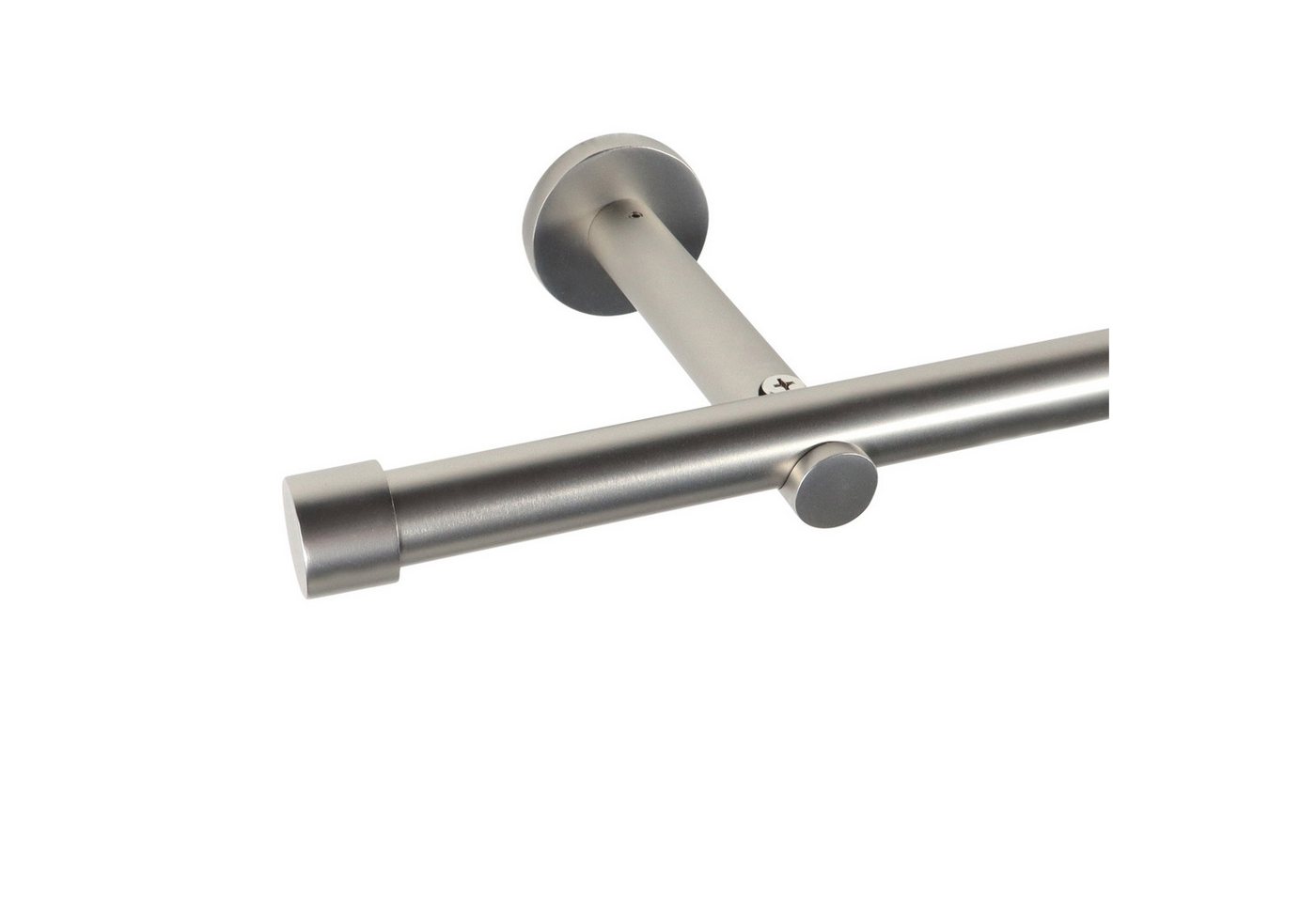 Deco-Raum Gardinenstange Trend, Ø 19 mm, 1-läufig, kürzbar, Wunschmaßlänge, Bohren, verschraubt, Metall, Komplett-Set mit Befestigungsmaterial – Bild 3 von 5