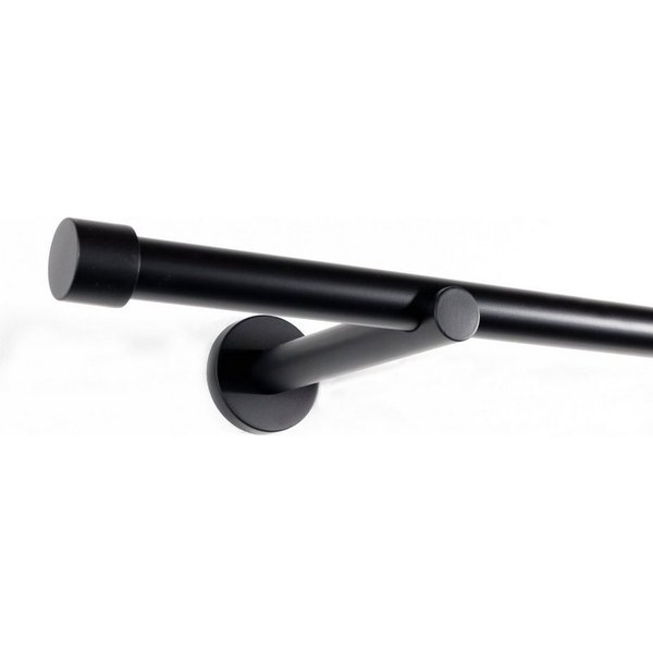 Deco-Raum Gardinenstange Trend, Ø 19 mm, 1-läufig, kürzbar, Wunschmaßlänge, Bohren, verschraubt, Metall, Komplett-Set mit Befestigungsmaterial