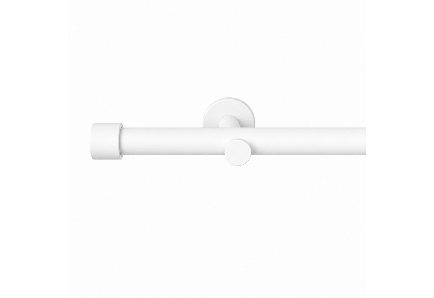 Deco-Raum Gardinenstange Trend, Ø 19 mm, 1-läufig, kürzbar, Wunschmaßlänge, Bohren, verschraubt, Metall, Komplett-Set mit Befestigungsmaterial – Bild 2 von 5