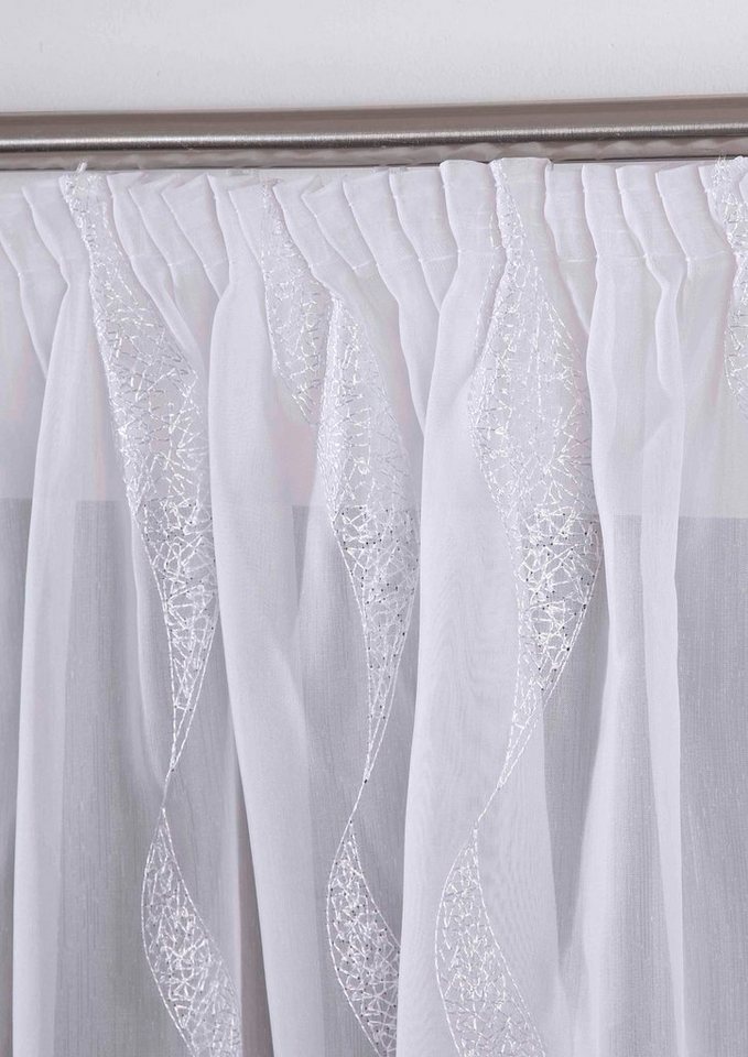 DecoHome24 Gardine Jasmin (1 St), halbtransparent, Store – Bild 3 von 3