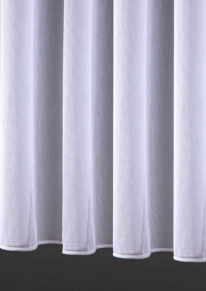 DecoHome24 Gardine Leinen (1 St), Kräuselband, halbtransparent – Bild 3 von 4