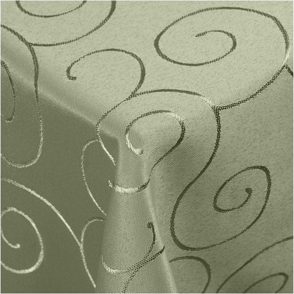 DecoHomeTextil Heimtextilmanufaktur Tischdecke Kringel Circle Tafeldecke Ornamente Damast Tischdecke
