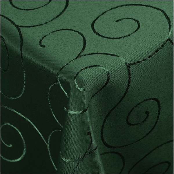 DecoHomeTextil Heimtextilmanufaktur Tischdecke Kringel Circle Tafeldecke Ornamente Damast Tischdecke