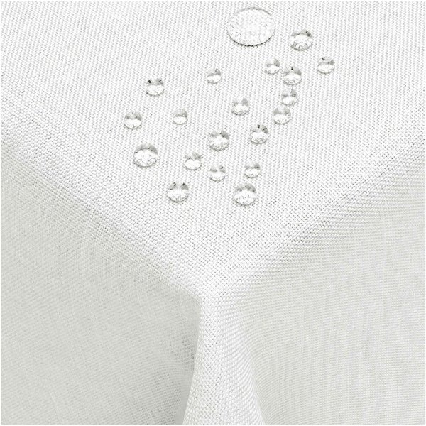 DecoHomeTextil Heimtextilmanufaktur Tischdecke Leinen Optik Tischdecke Tischtuch Abwaschbar Wasserabweisend