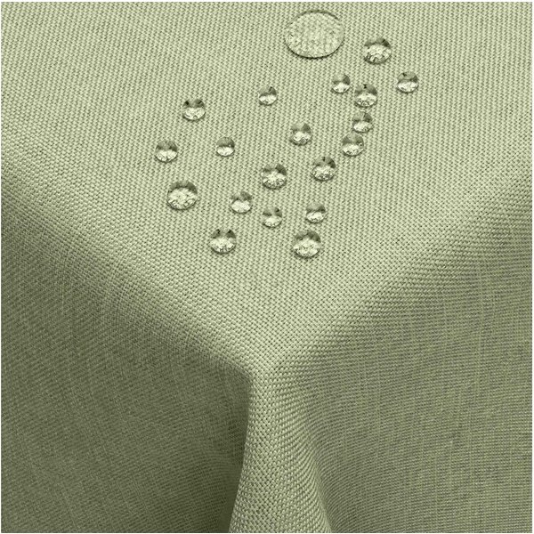 DecoHomeTextil Heimtextilmanufaktur Tischdecke Leinen Optik Tischdecke Tischtuch Abwaschbar Wasserabweisend