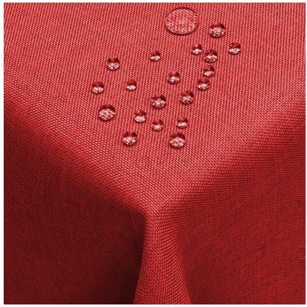 DecoHomeTextil Heimtextilmanufaktur Tischdecke Leinen Optik Tischdecke Tischtuch Abwaschbar Wasserabweisend
