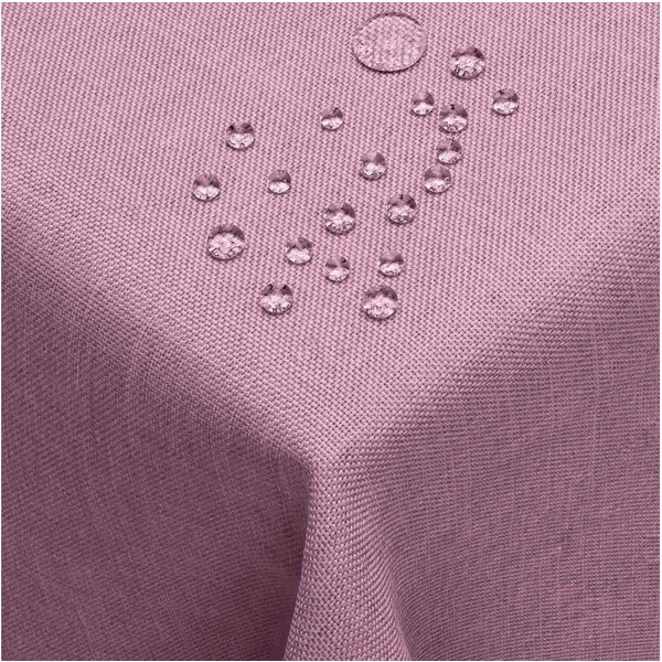 DecoHomeTextil Heimtextilmanufaktur Tischdecke Leinen Optik Tischdecke Tischtuch Abwaschbar Wasserabweisend