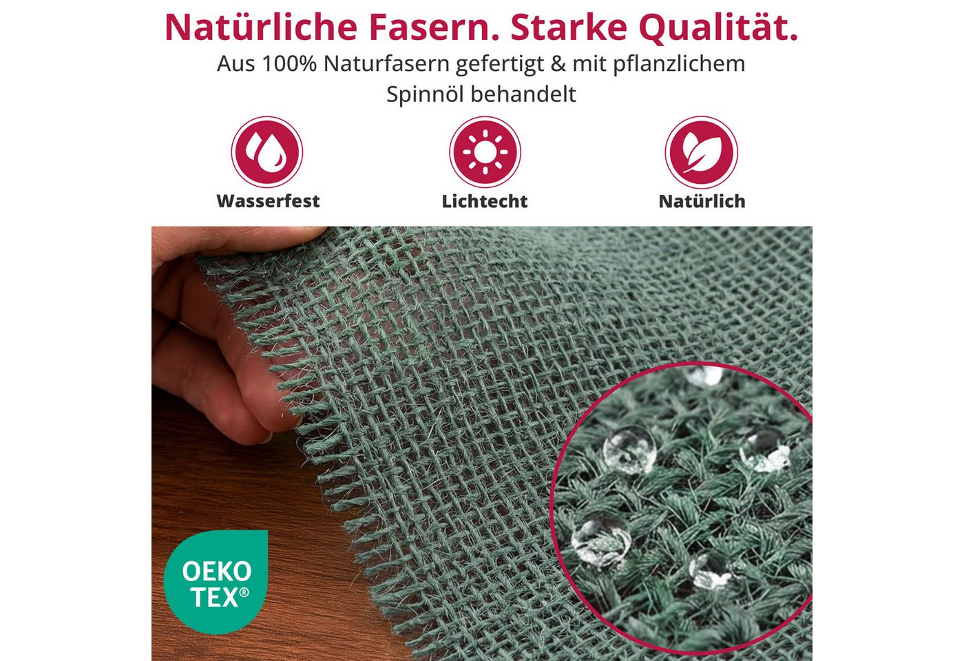 DecoHomeTextil Heimtextilmanufaktur Tischläufer Deco Jute Tischläufer Tischband Geschenkband Eco Friendly – Bild 3 von 5